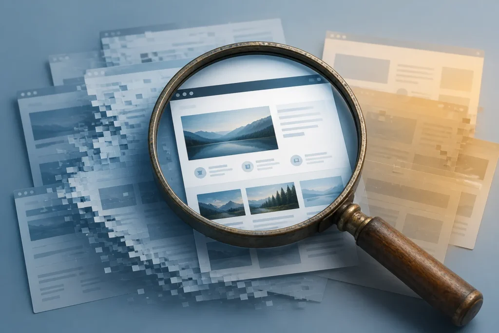 How can you distinguish thin, outdated, or duplicated content from content that adequately satisfies searchers?
