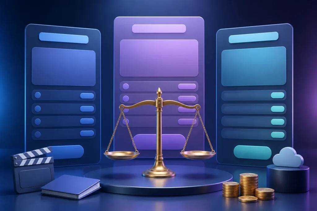 How do AI script tools compare on price, free plans, and quotas?