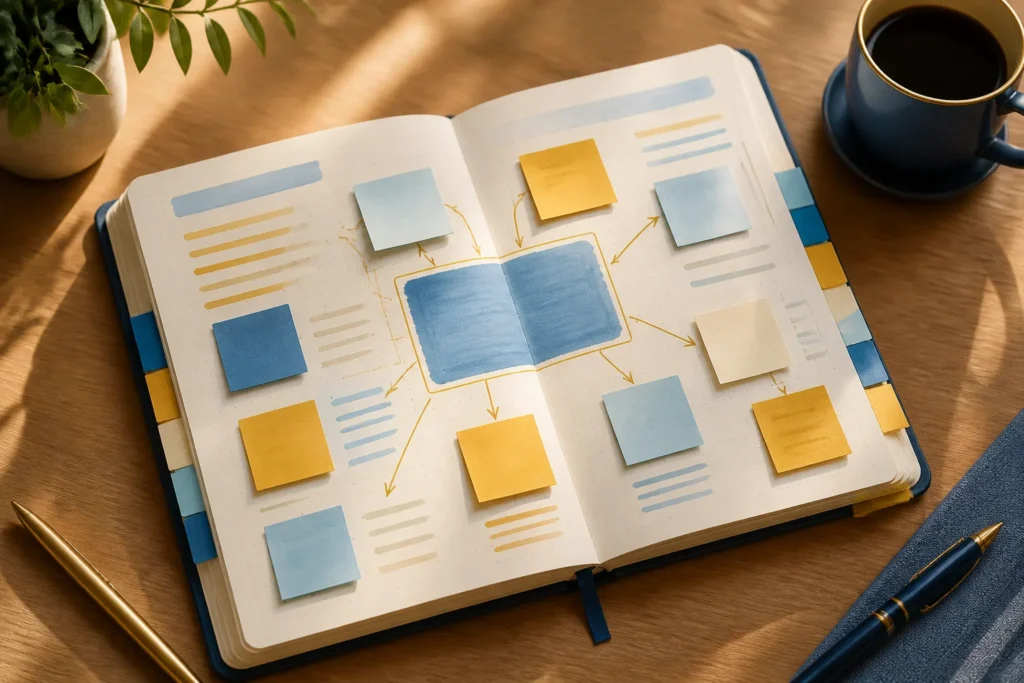 How do you choose a source piece with enough useful ideas to support a month of content?