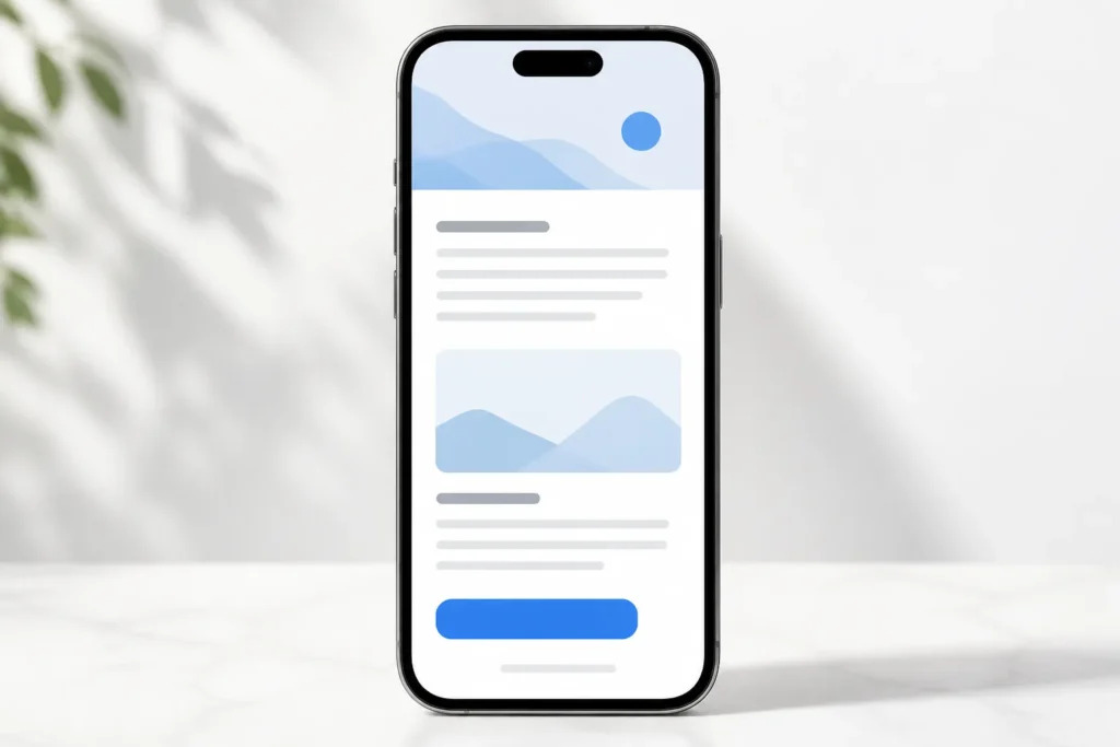 How long should an email be, and how should its content be formatted for readers on mobile devices?
