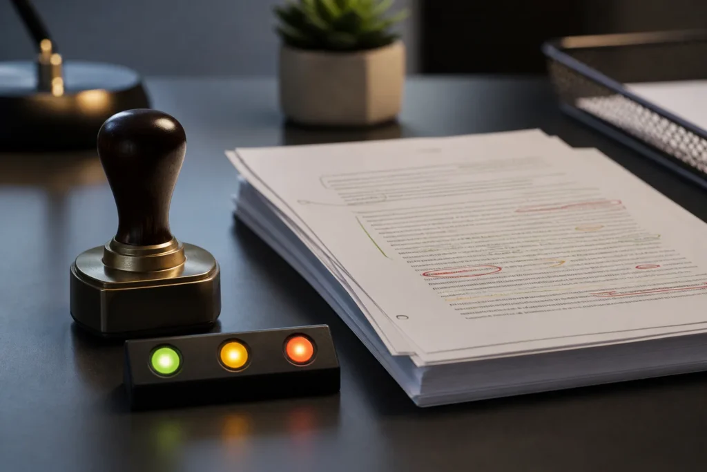 What criteria should editors use to decide whether an AI draft needs revision or should be rejected?