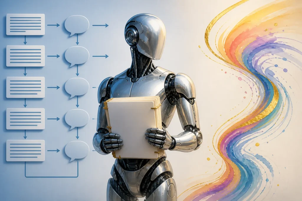 Which sentence patterns, transitions, and word choices make AI-edited content still sound robotic?